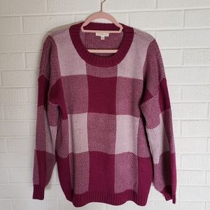 Plaid sweater